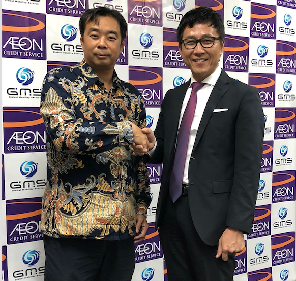 【ACS Indonesia楢林社長(左)とGMS Indonesia中島社長(右)】